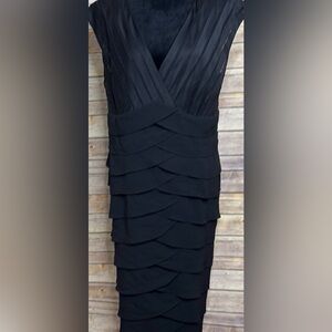 Adriana Papelle Elegant Black Sleeveless Dress - Size 18W